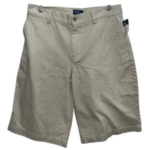 Polo Ralph‎ Lauren Boys Classic Chino Shorts Size 20 Khaki Beige
